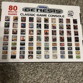 sega genesis classic game console 80 games,2 Wireless Controllers, Open Box 