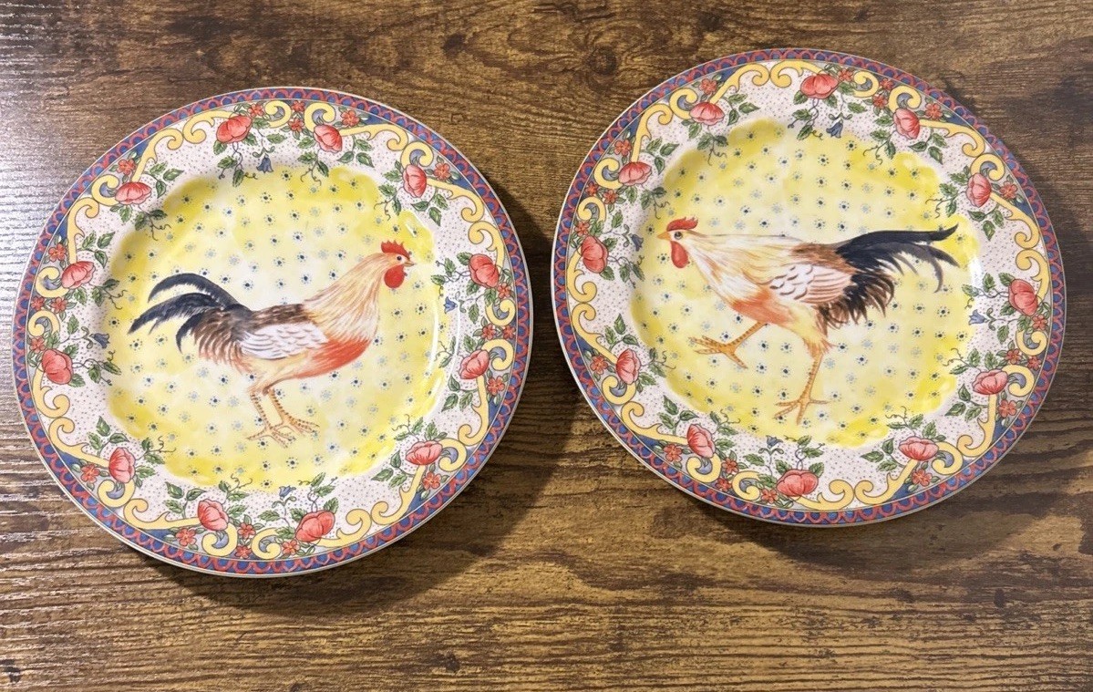 Of 2 American Atelier At Home Petite Provence 5074 Porcelain