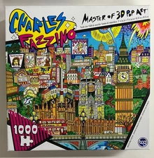 TCG THE LIGHTS OF LONDON 1000 pc Puzzle, Charles Fazzino (NEW, SHIPS FREE)