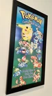 Nintendo Power POKEMON Red BLue YELLow POSTER Framed NM VIntage gameboy Rare NM