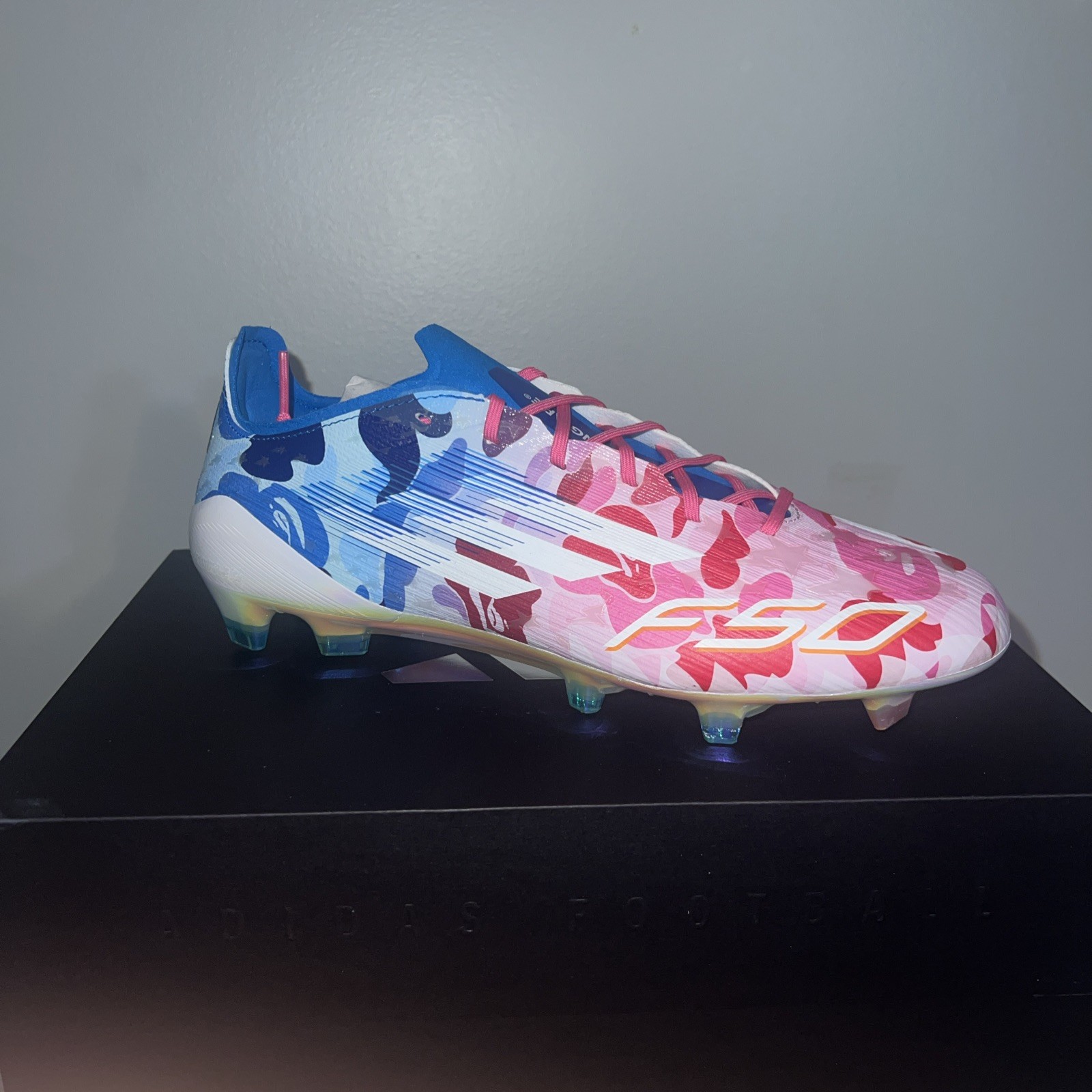 adidas F50 Elite FG Bape Multi Camo Firm Soccer Men Cleats Shoes MENS SIZE 7 thumbnail 4