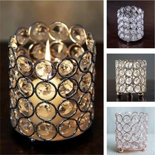 4" tall Tealight Votive Crystal CANDLE HOLDER Wedding Centerpiece Decorations