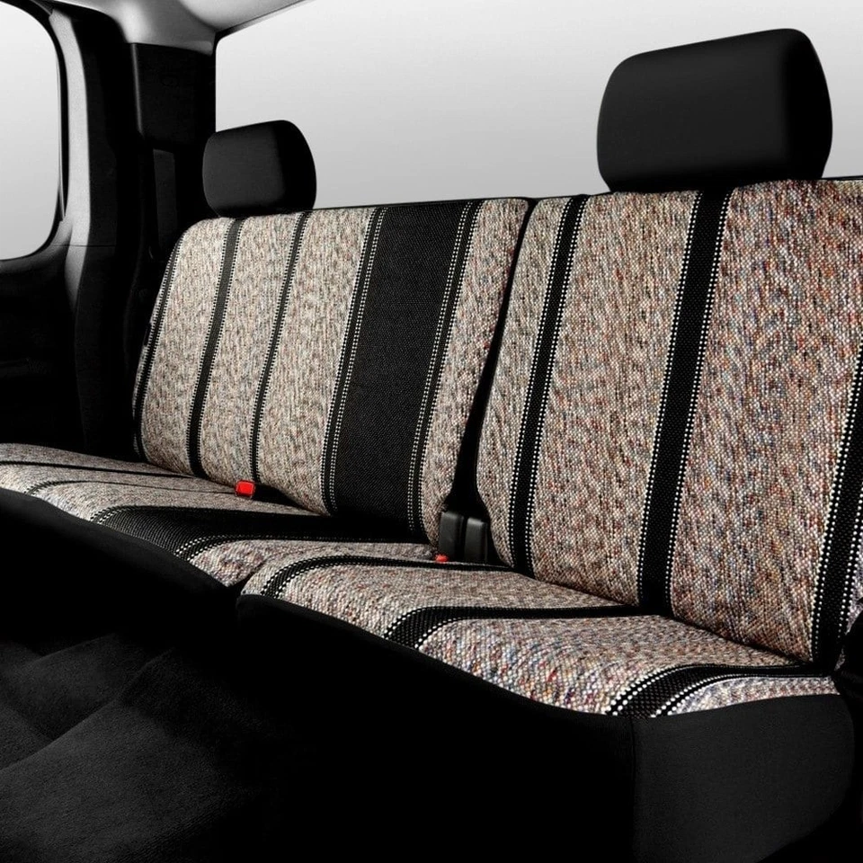 For Dodge Ram 3500 06-08 Fia Wrangler Series 2nd Row Black Seat Covers Foto 3 de 4