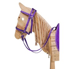 L-Sport Trensenzaum Zaumzeug für Holzpferd lila