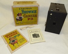 Eastman Kodak No. 2A Brownia Camera - Original Box AS IS and Original Manual