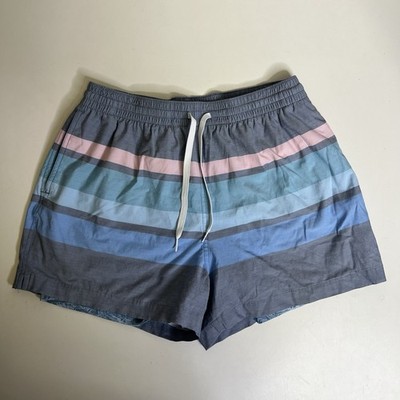 Chubbies the Cadillacs Classic Swim Trunks 7'' Faded Grey Stripe, Size Large