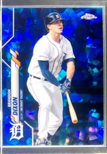 2020 Topps Chrome Update Sapphire Edition Brandon Dixon #U-135 Tigers