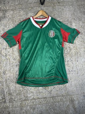 Vtg 2010 World Cup Unbranded Green Mexico Jersey Size Medium