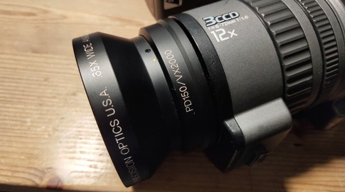 Century Precision Optics 80mm C69502 .65X Lente Gran Angular Conv PD150/VX2000 - Imagen 4 de 6