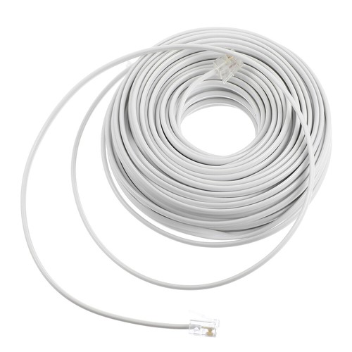 3 Pack Telefonkabelverlängerungskabel Telefonleitung Telefon-Extender - Zdjęcie 2 z 12