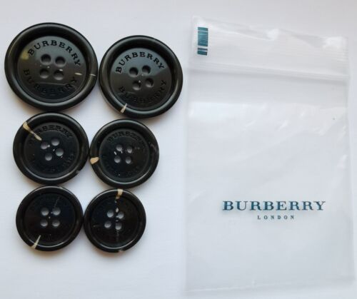 BURBERRY TRENCH COAT AUTHENTIC REPLACEMENT BUTTONS SET OF 6 BRAND NEW !!!!! - Afbeelding 1 van 5