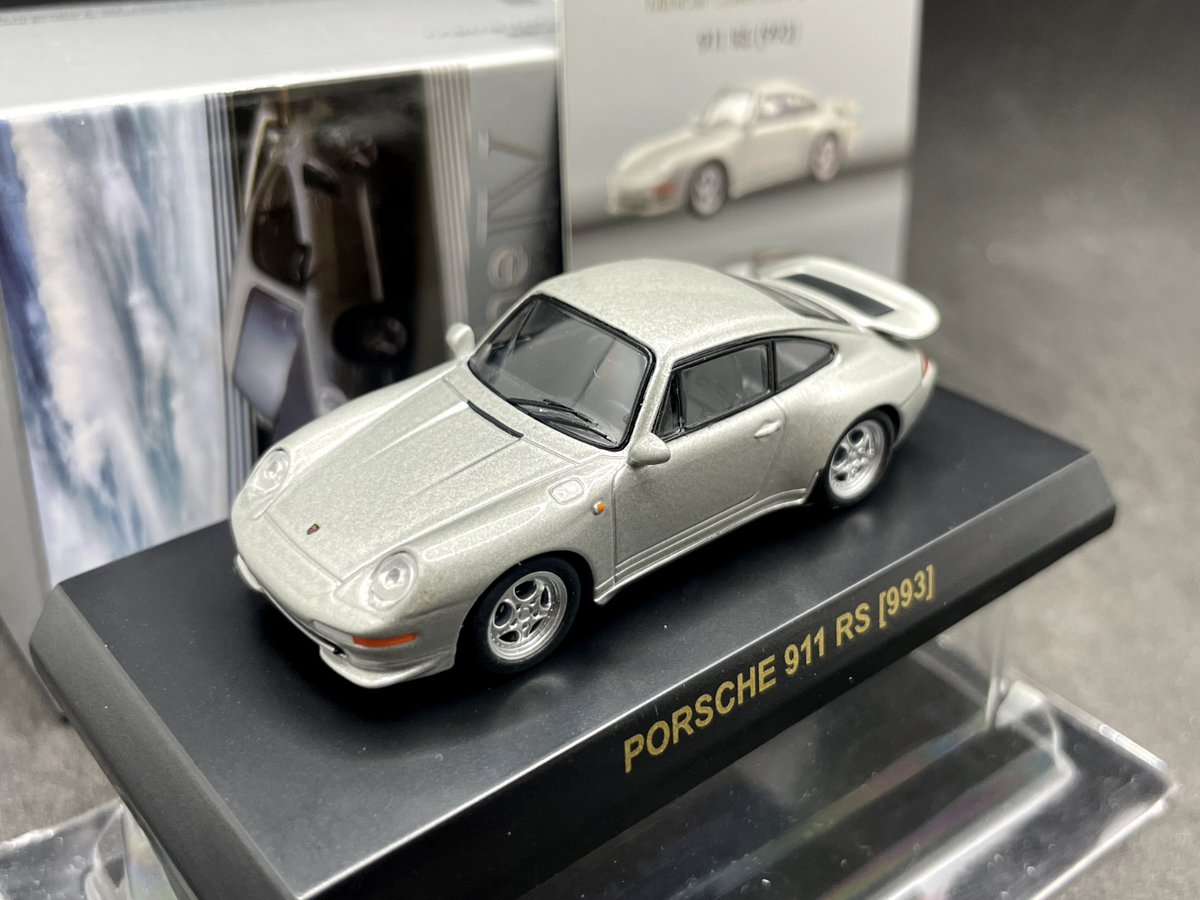 Kyosho 1/64 Porsche collection4 911 RS (993) silver diecast
