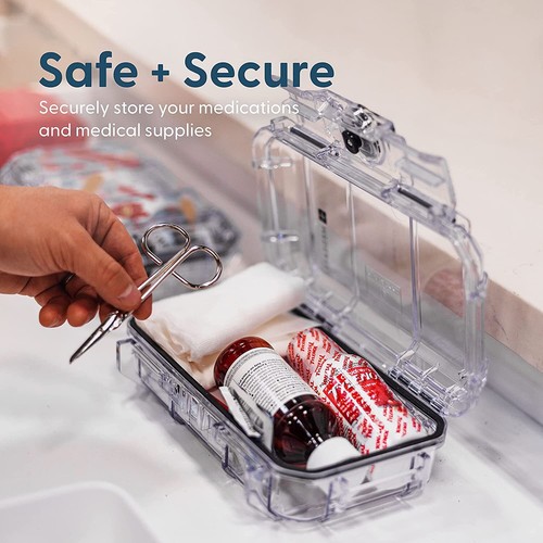 Evergreen 56 Medication Lock Box - Childproof, Empty Lockable Medicine Box - Picture 18 of 25