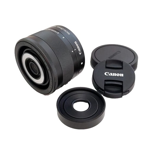 Tested! [Mint w/Hood] Canon EF-M 28mm F3.5 Macro IS STM From JAPAN