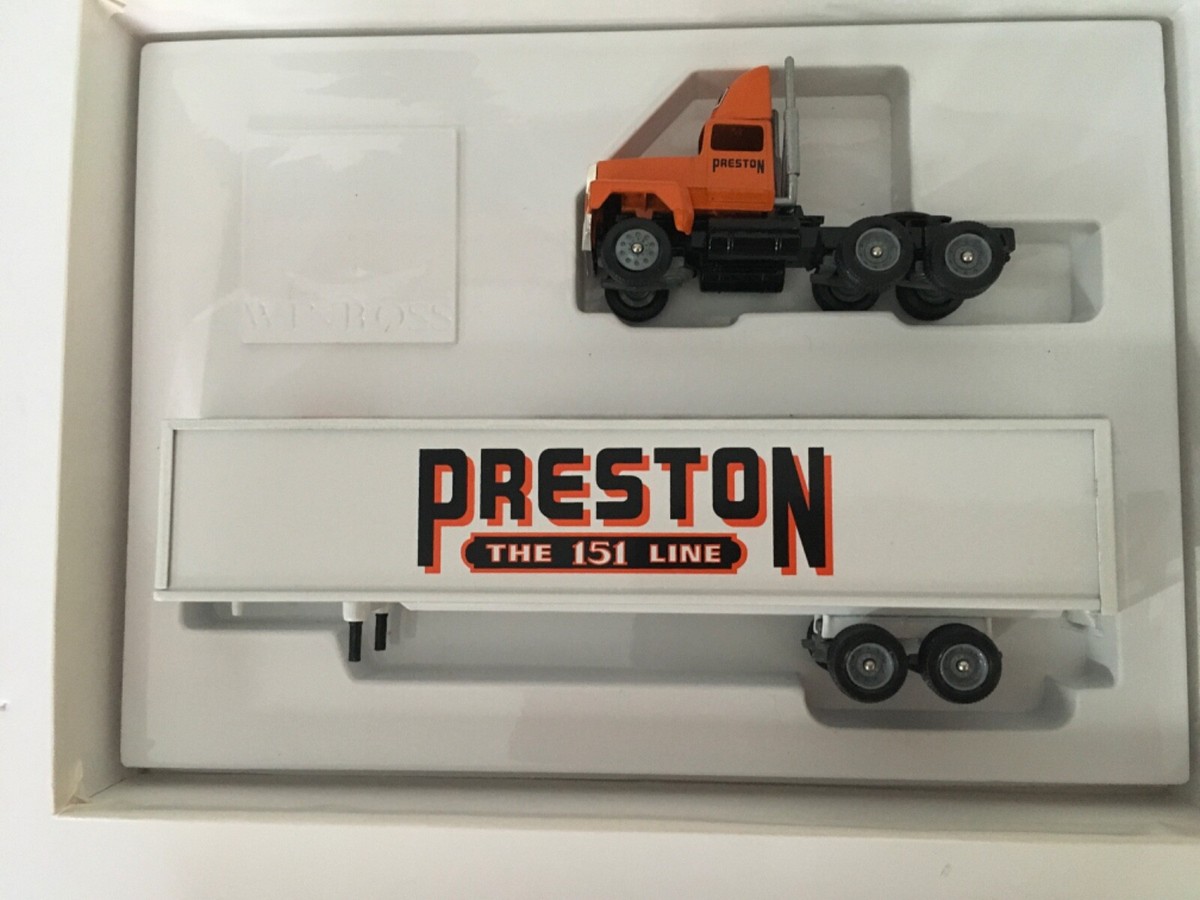 Preston Trucking Co. 1999 Winross 1/64th Scale Tractor Trailer