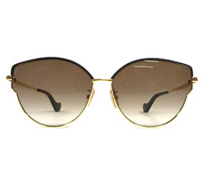 Loewe Sunglasses LW40059U 30F Brown Gold Cat Eye Frames w/ Brown Gradient Lenses