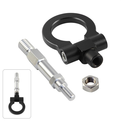 19.5mm Aluminum Screw Tow Towing Hook Fit Audi A4 A4L 1.8T 2.0T 09-15 Black - Picture 2 of 29