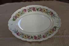 Embassy USA Vitrified Lord Mayfair Pattern Vintage Large Serving Platter