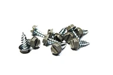 (1000) 8x1/2 Slotted Hex Head Sheet Metal Screws (Harbor Grey)