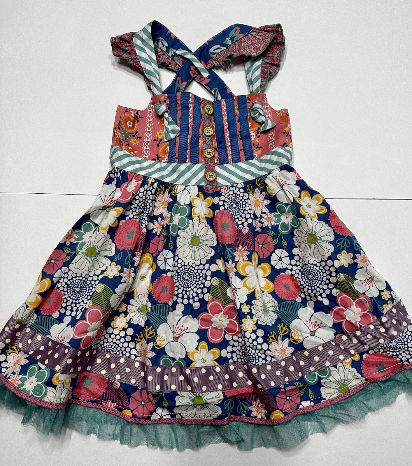 Matilda Jane Once Upon a Time Loveliest Garden Knot Dress Size 4 eBay