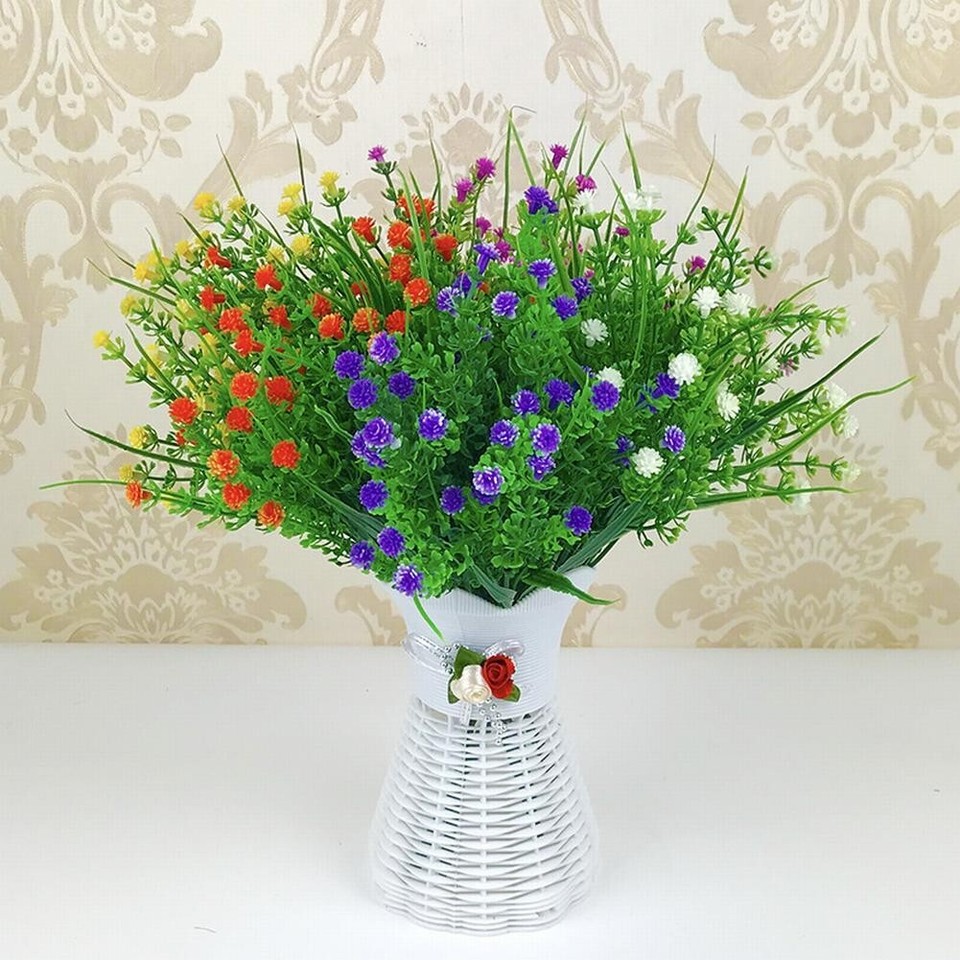 10 Teste Di Fiori Artificiali QUARKZMAN: Crisantemi E Ortensie In Seta Verde, Per Matrimoni, Feste E Decorazioni Fai Da Te