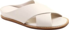 Women's Vince Fairley 275 Leather Slides Size 5M Off White BRAND NEW IN BOX