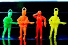 Plastic Paratroopers Parachute Soldiers Army Men Marines Vintage Action Figures  — photo 1