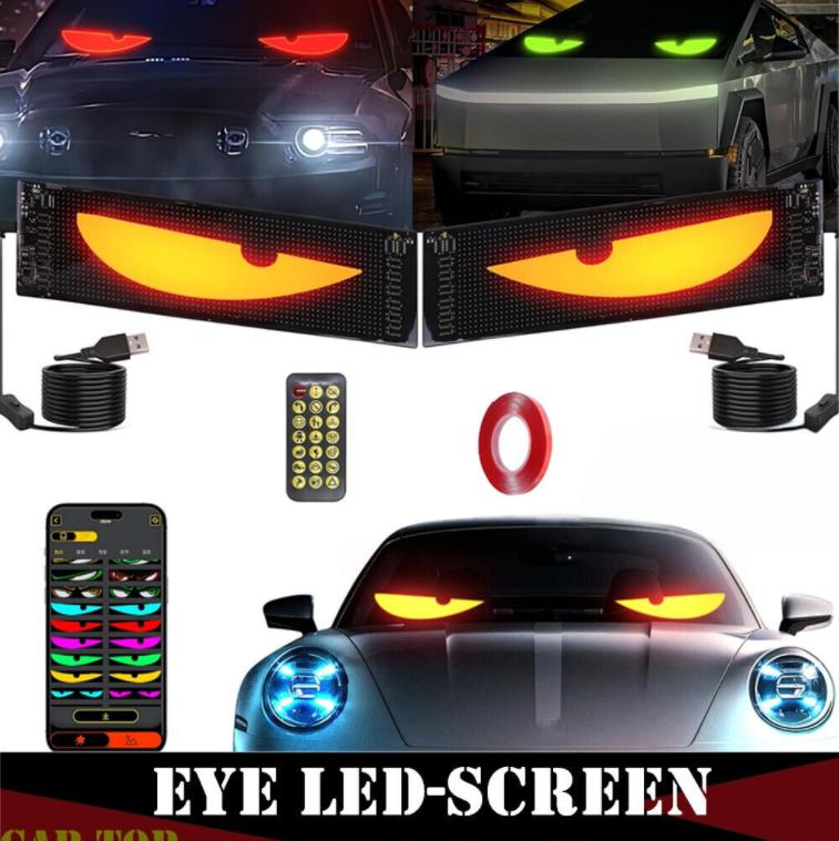 2x Truck-Specific Devil's Eye LED-Screen Car Eye Light Truck Dynamic LED Light