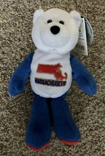 Massachusetts Collectible Coin Teddy Bear Sixth in Series 2000 with Quarter NWT