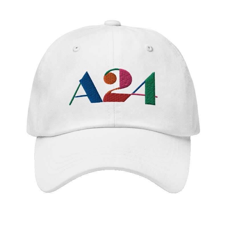 帽子 A24 FILMS Spring Logo Hat red Seasonally appropriate. Spring Logo Cap in Sky and an A24