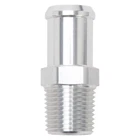 Edelbrock 8184 - Hose End, Straight, 1/2" NPT to 3/4" Barb, Clear Anodize