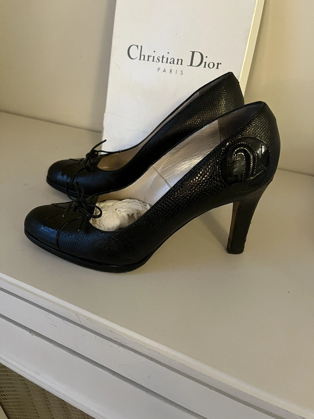 Chaussures DIOR Escarpins noirs   FR 37,5   EU/IT 36,   UK 4,5  US 6  Talon 9cm