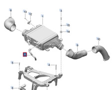 PORSCHE 718 CAYMAN 982 Ladeluftkühler-Entlüftungsschlauch 982121565 NEU ORIGINAL