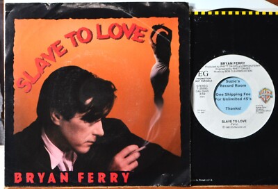 Bryan Ferry Slave to Love DJ Promo NM/EX+4 5 7'' Vinyl & Picture Sleeve