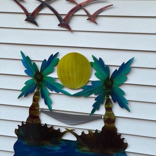 Medal Wall Art Sculpture Beach house Decor Accent 24" Decorative Ocean artwork  - Picture 4 of 4