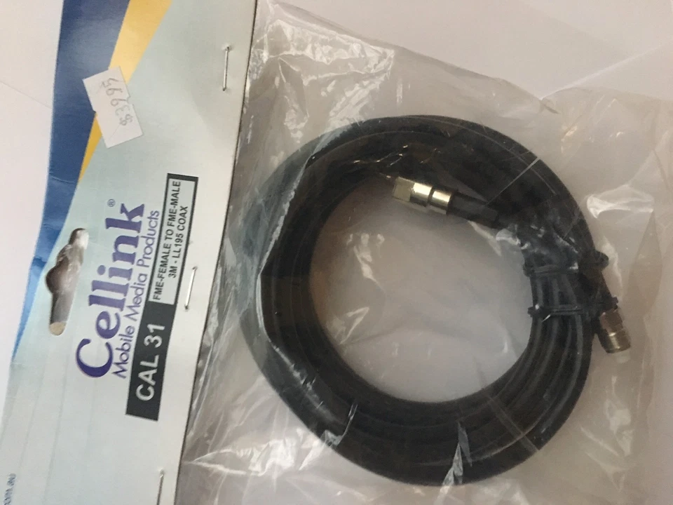 Coaxial Extension LL195 Low-Loss Cable FME-Male to FME-Female x3 Metres. Br/New - Image 2 of 3