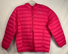 Eddie Bauer Down Cirruslite Hoodie Girls Sz XL 16 Beet Pink Full Zip New w/Tag