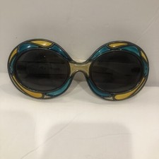 vintage michelle brevet 1950s stained glass sunglasses france