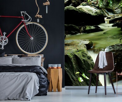 3D Rock River G7454 Wallpaper Wall Murals Removable Self-adhesive Honey