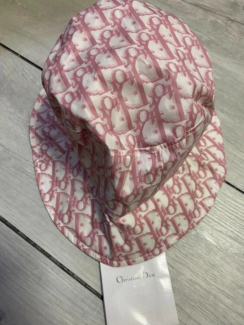 Chapeau Christian Dior rose fabriqué en France taille 58 polyester trotteur du Japon