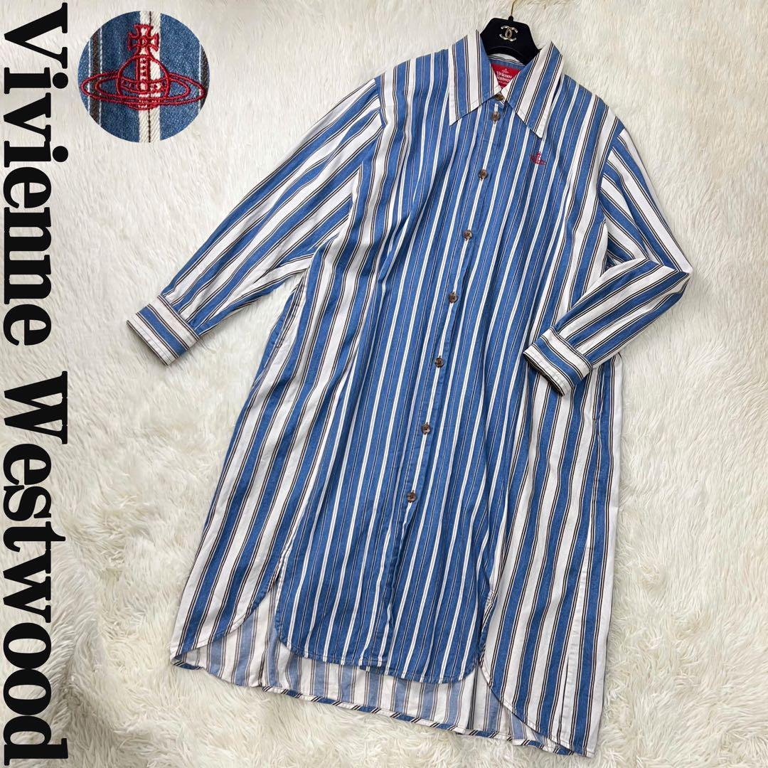 Vivienne Westwood Orb Check Shirt Long Dress