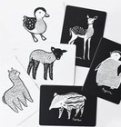 NWT Wee Gallery Art Cards For Babies Animal Collection, high-contrast — photo 2