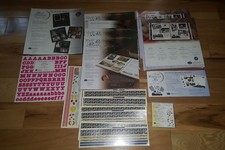 LOT OF 17 Creative Memories 12x12 Page Protectors Black white stickers OLD STYLE