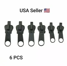 Fix Zipper Zip Slider Repair Instant Kit Removable Rescue Replacement Pack of 6P