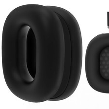 Geekria Silicone Earpad Covers for AirPods Max, Earpad Protector Black