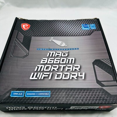 MSI MAG B660M MORTAR WIFI DDR4 Desktop Motherboard - Intel Chipset - PARTS READ