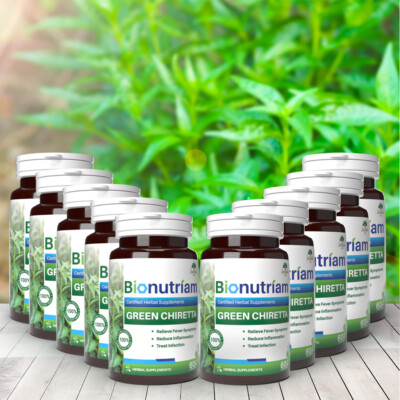 10 Fa Ta La Jone Green Chiretta Relieve cold & fever Anti-inflammatory 