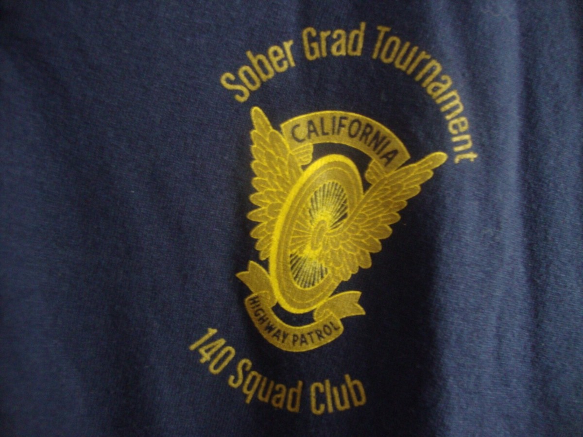 CHP California Highway Patrol sober grad 140 Squad blue XL