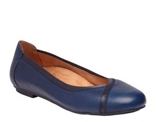Vionic Women's Caroll Navy Ballet Flats 10010058-410