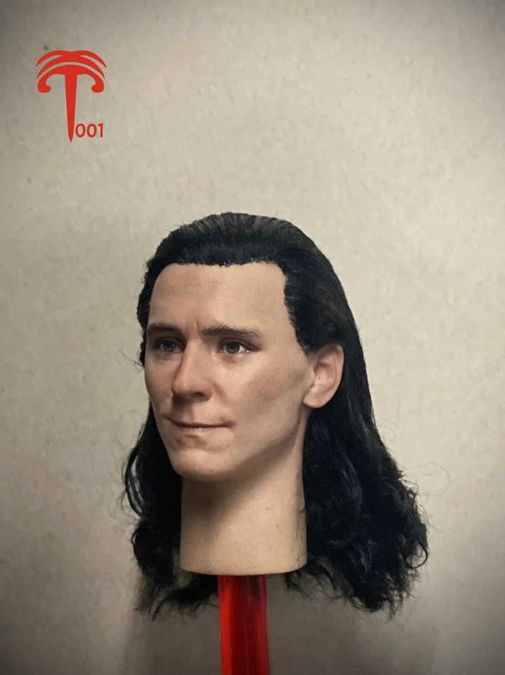 XT001 1/6 Planta Pelo Largo Loki Tom Hiddleston Cabeza Tallada Modelo Juguetes Foto 4 de 4